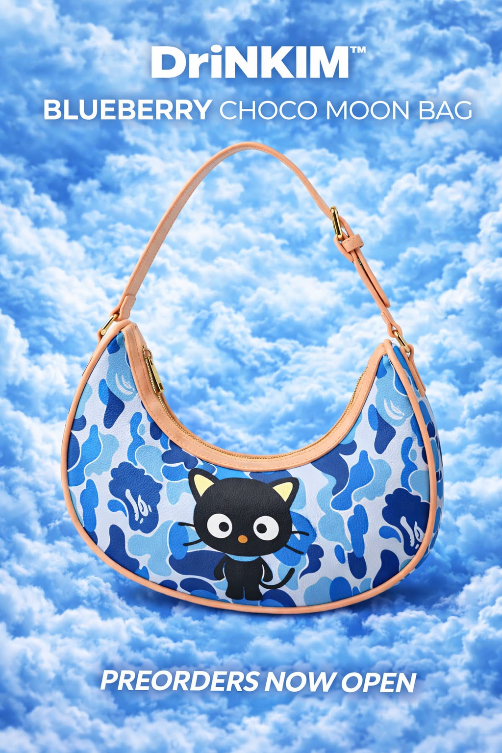 🫐 DrinKIM Blueberry Choco Moon Bag – PREORDER